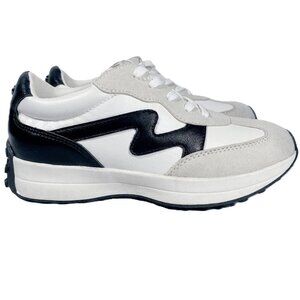 NWT Steve Madden Kids Retro Sneakers Black/White/Gray | Kids Shoes Size 13